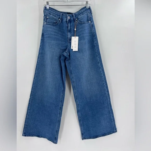 Quince Luna stretch wide leg jeans 30 inch inseam size 31 - Picture 3 of 13